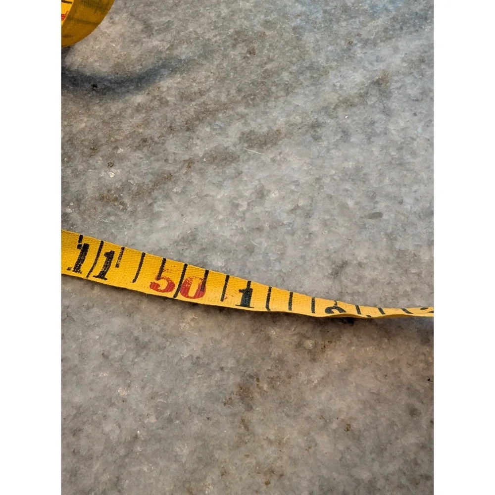 Vintage Walsco 50ft cloth tape‎ measure (steel?)